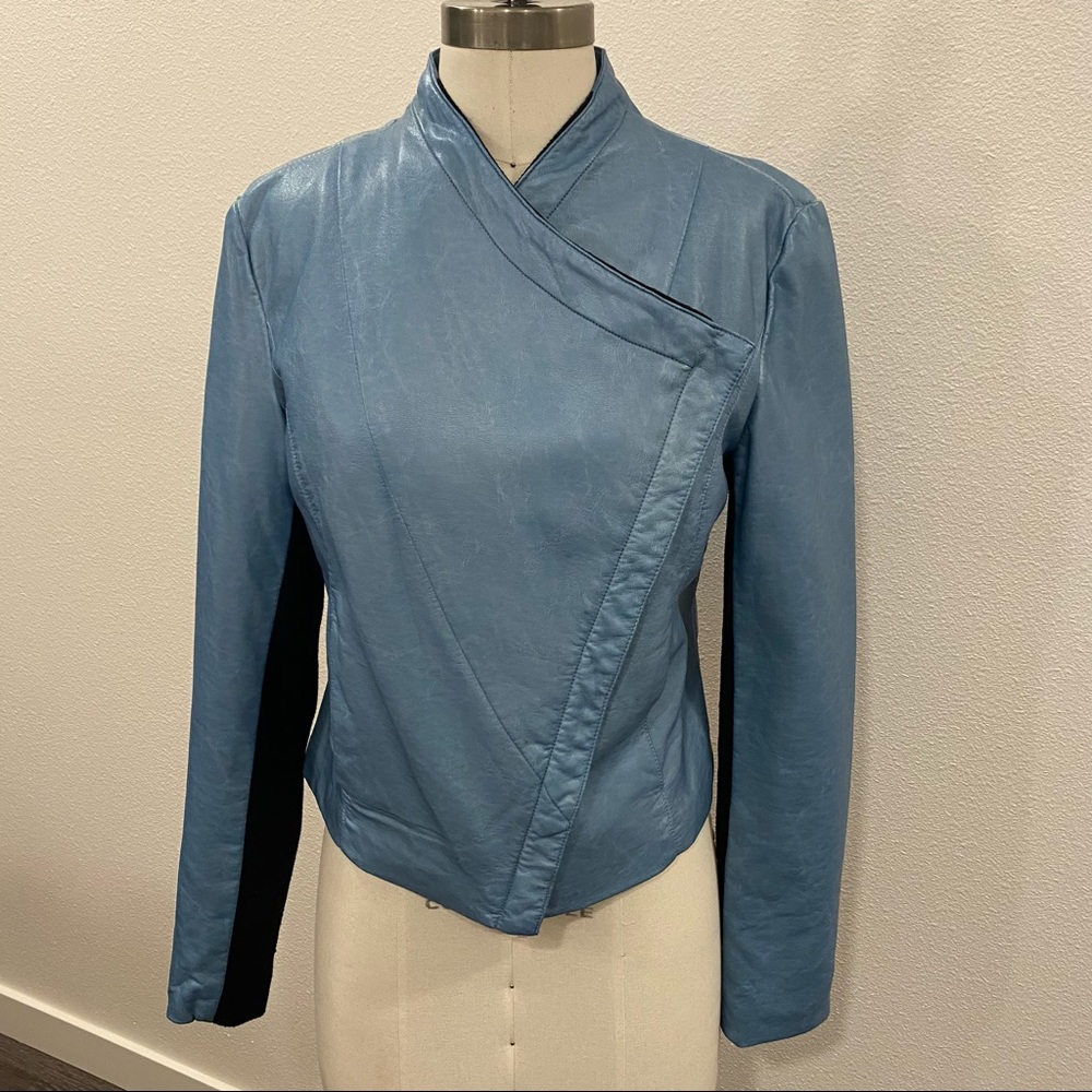 Buffalo David Bitton leather jacket blue size M